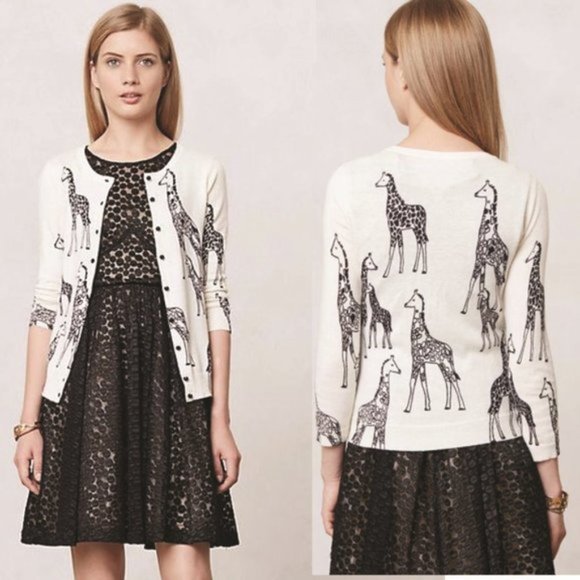 Anthropologie Sweaters - Field Flower Anthropologie Giraffe Cardigan